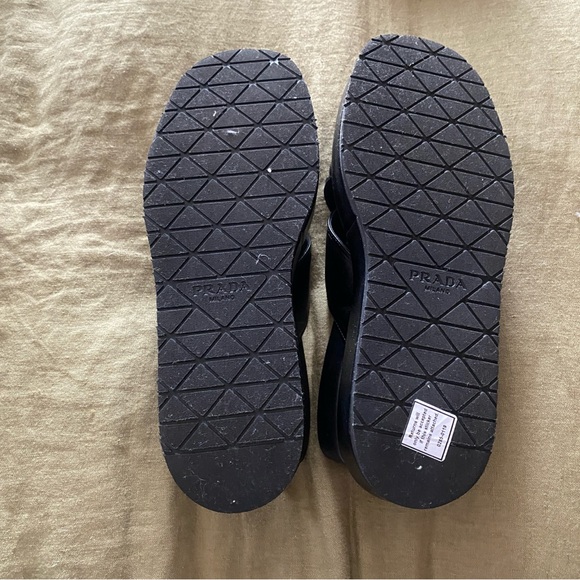 Prada Leather Slingback Sandals - Picture 7 of 11